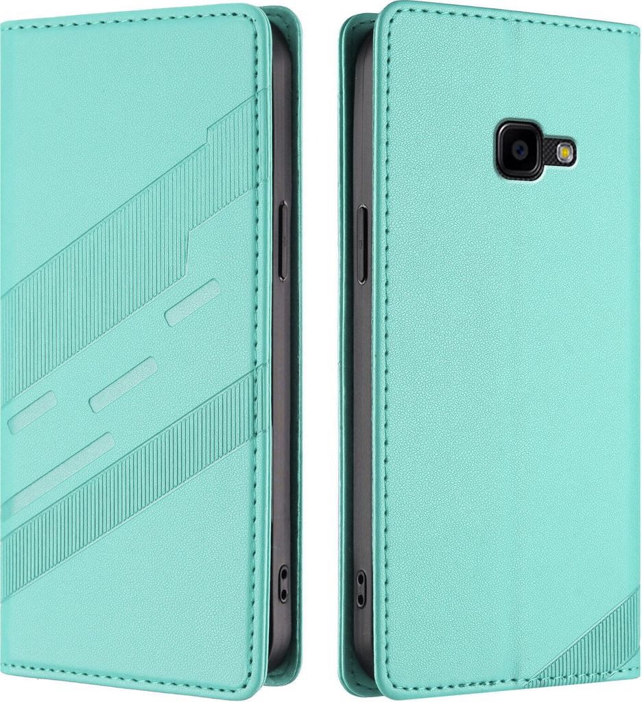 Hülle für Samsung Galaxy XCover 4s / XCover 4, Kunstleder Brieftaschen Handyhülle mit Kartenfach und Standfunktion Türkis