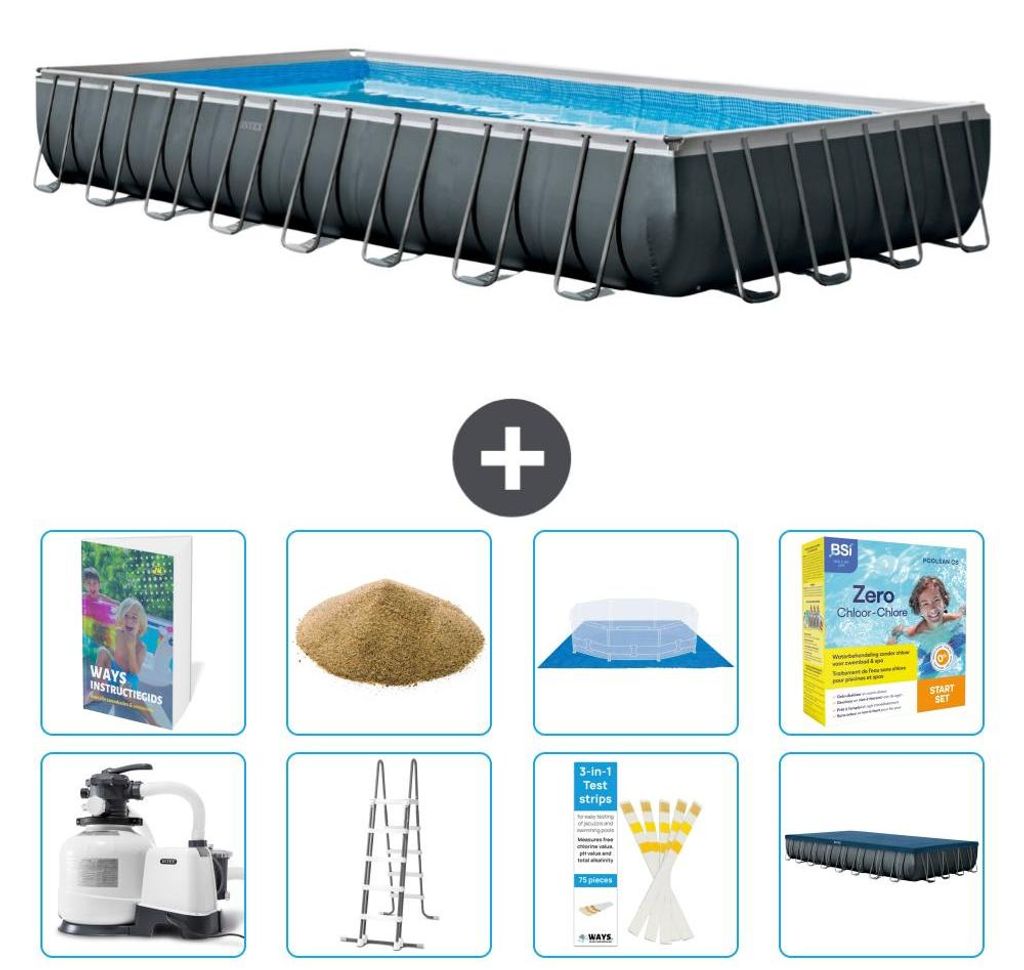 Ultra XTR Pool Rechteckig - 975x488x132 cm - 9-teilig  S692 Produktbild 