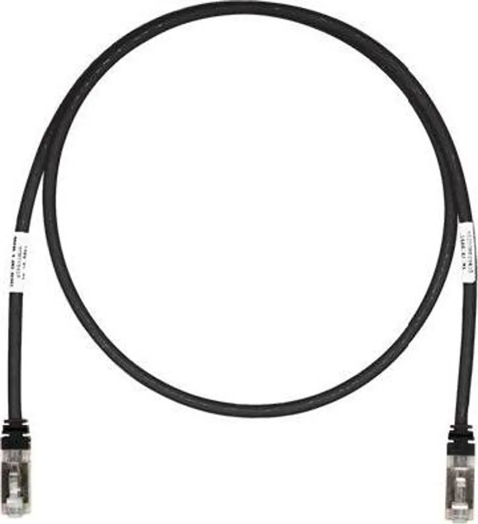 Câble Ethernet Cat6A S/FTP Blindé Noir 0,5m Panduit 10Gbps Anti-Bruit