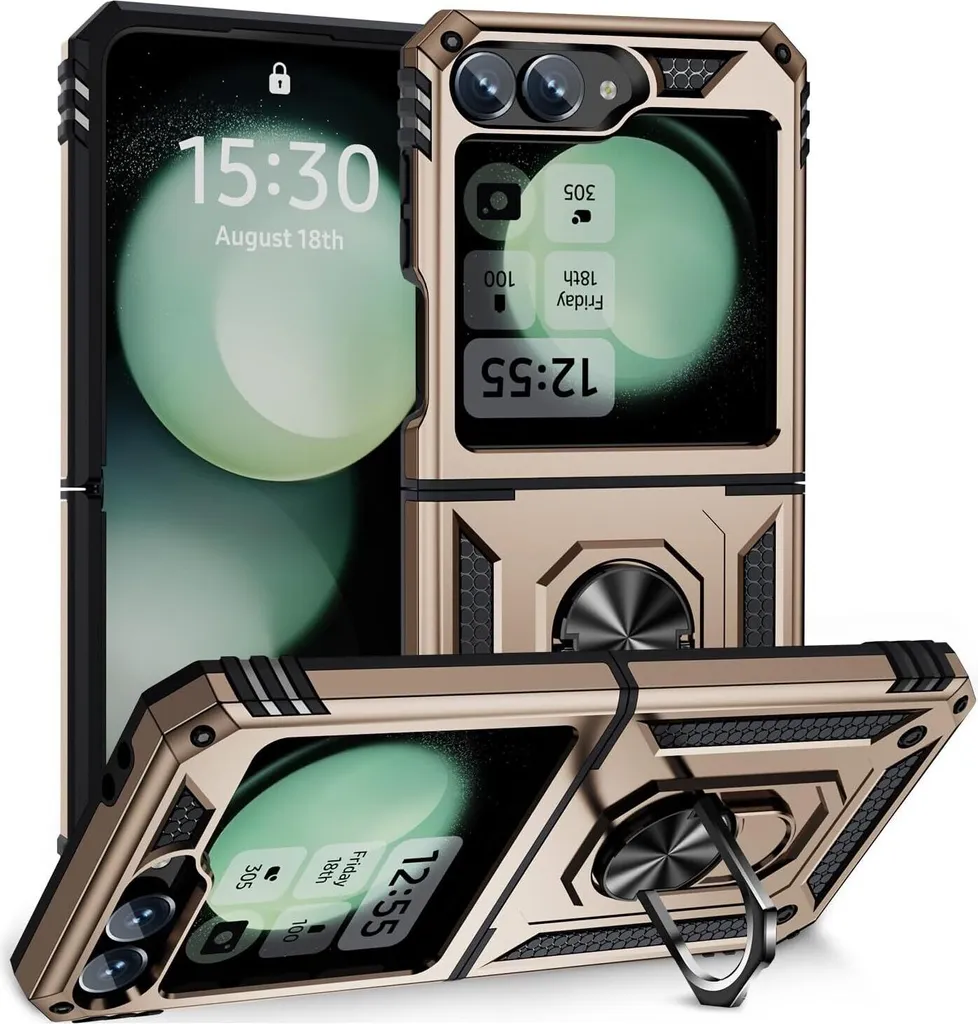 Offerta Cover Oro Samsung Z Flip 6 / Z Flip 7 FE Protezione 360°