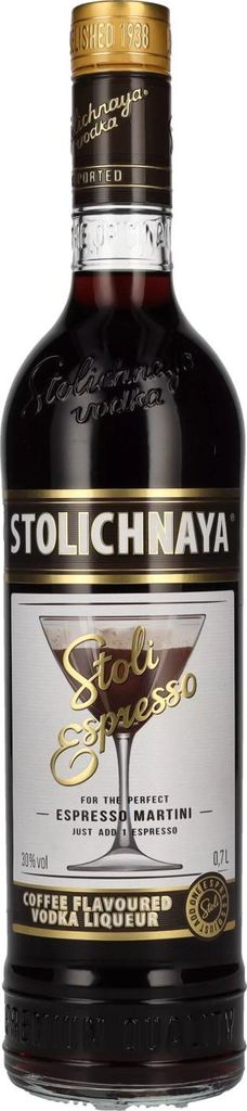 Stolichnaya Espresso Coffee Vodka 37.5% Vol. 0.7L Produktbild 