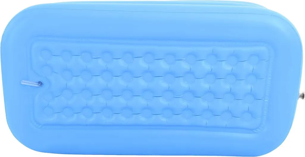 Vasca da bagno gonfiabile portatile per adulti vasca da bagno in PVC per viaggi SPA (azzurro