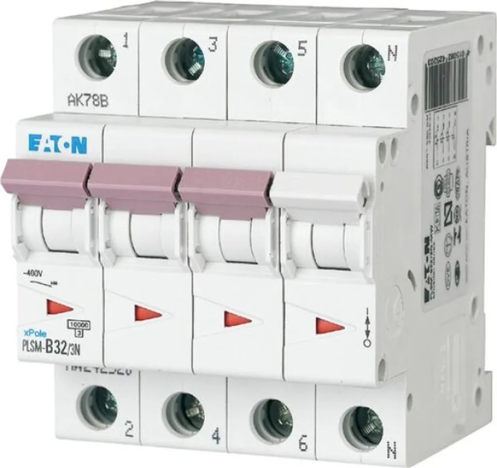 Évitez les Coupures avec le Disjoncteur Eaton 32A Courbe D PLSM-D32/3N-MW