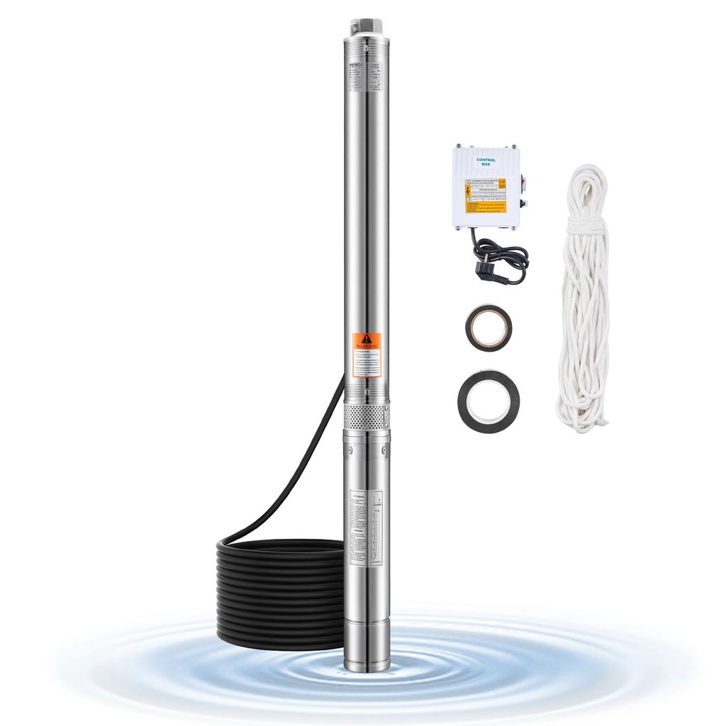 VEVOR dieppompen, 550W vermogen, 100 liter per minuut Productafbeelding 