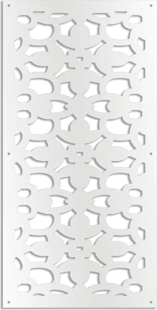 Separè Design Bianco ANCHORAGE 73x148 - Pannello Decorativo in PVC