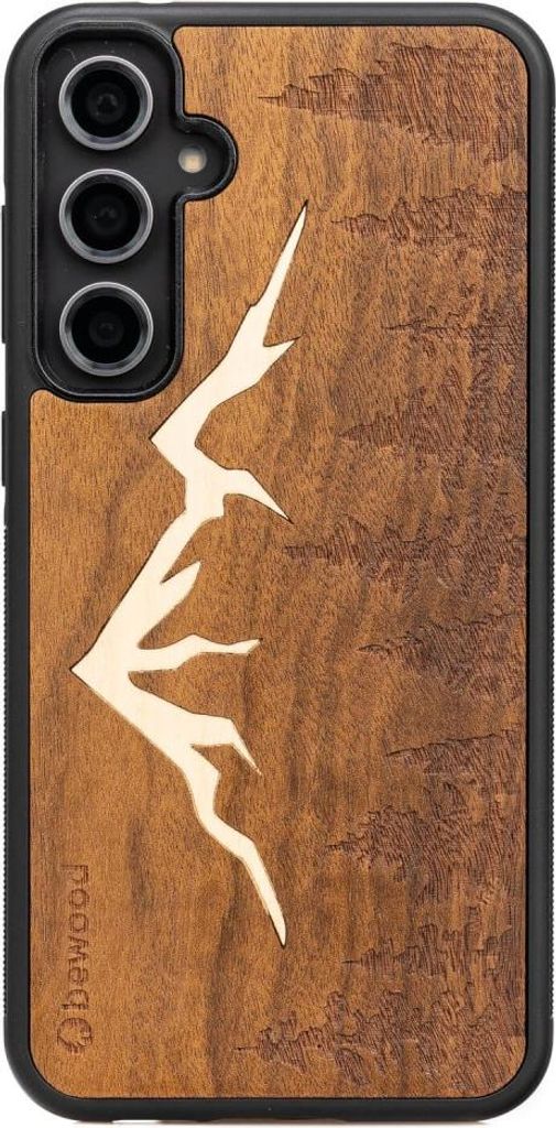 Bewood Holzhülle für Samsung Galaxy S23 FE MOUNTAINS IMBUIA