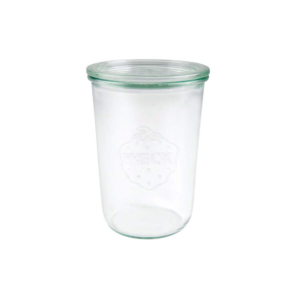 WECK 743 Sturzglas mit Glasdeckel 850 ml 6er-Karton ohne Produktbild 