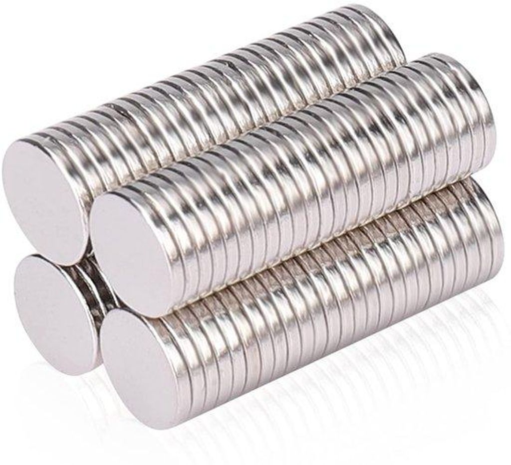 Kleine starke Neodym-Magnete 8x1mm, 100 Stück, für Knutseln, Kühlschrank, Whiteboard