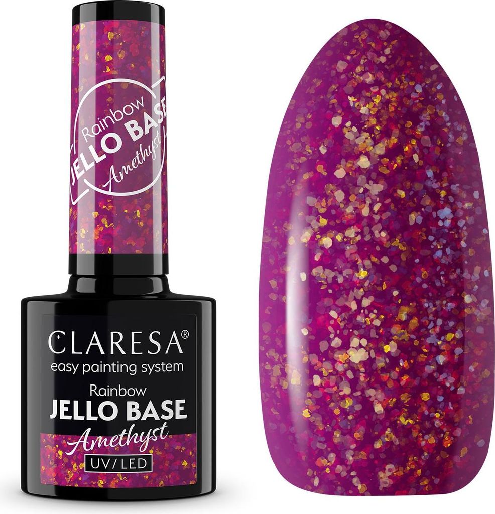 CLARESA Regenbogen-Hybridbasis - Jello-Basis Amethyst