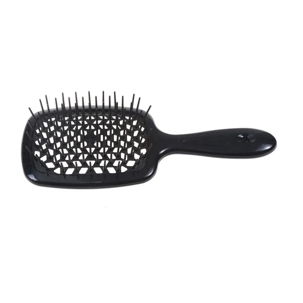 Janeke Superbrush Brosse noire anti-casse pour cheveux fragiles et fins