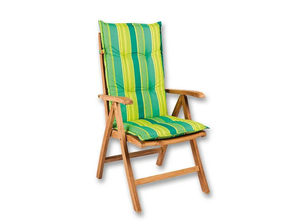 Galette de chaise longue LIMA 117x49 cm rembourrée pour dossier haut