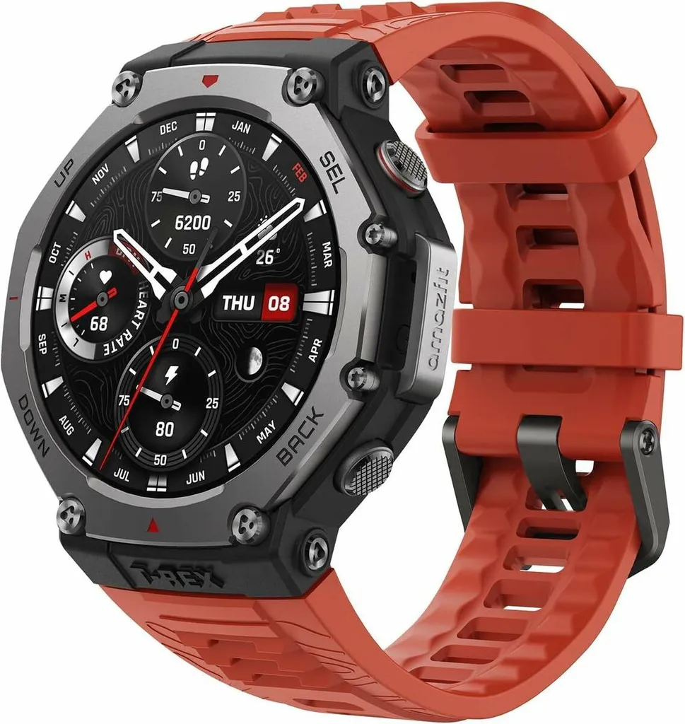 Montre connectée sport Amazfit T-Rex 3 idéale pour randonnée et trail