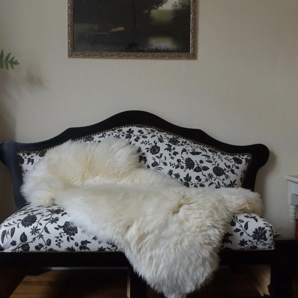 Peau de mouton naturelle 110cm - Solution anti-froid et déco cosy