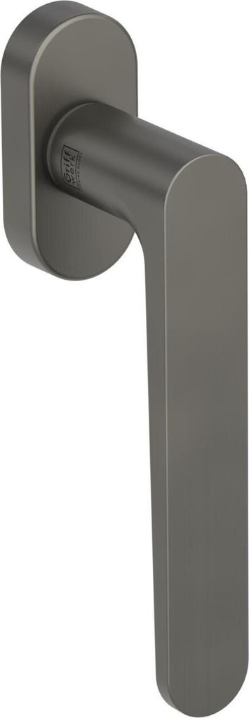 Griffwerk AVUS -Kaschmirgrau Fensterolive -unverschließbar links Stiflänge 7x32mm