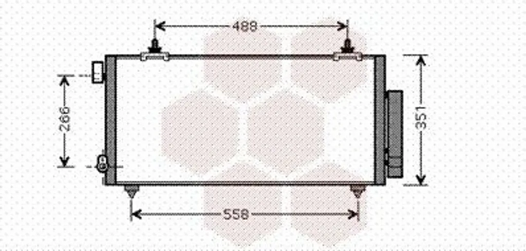 Condenseur de clim VAN WEZEL 53005381 pour Toyota Celica - Qualité OE