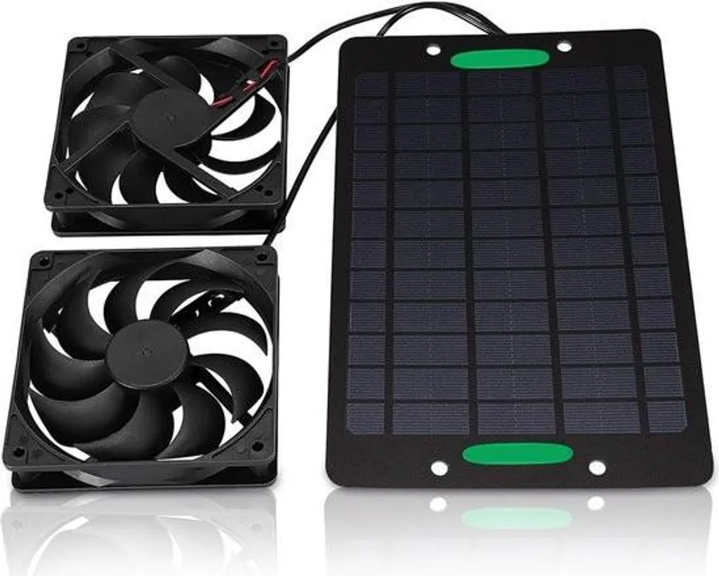 Ventilatore impermeabile ad energia solare - ventilatore da esterno per serre - 10 W, 800 mA