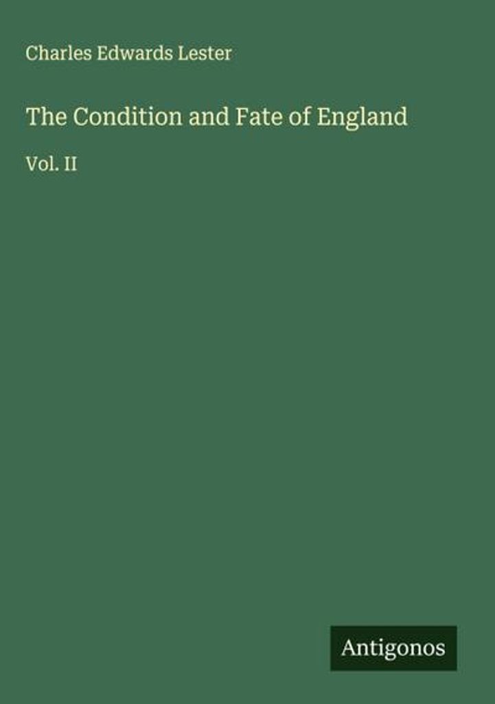 Der Zustand und das Schicksal Englands