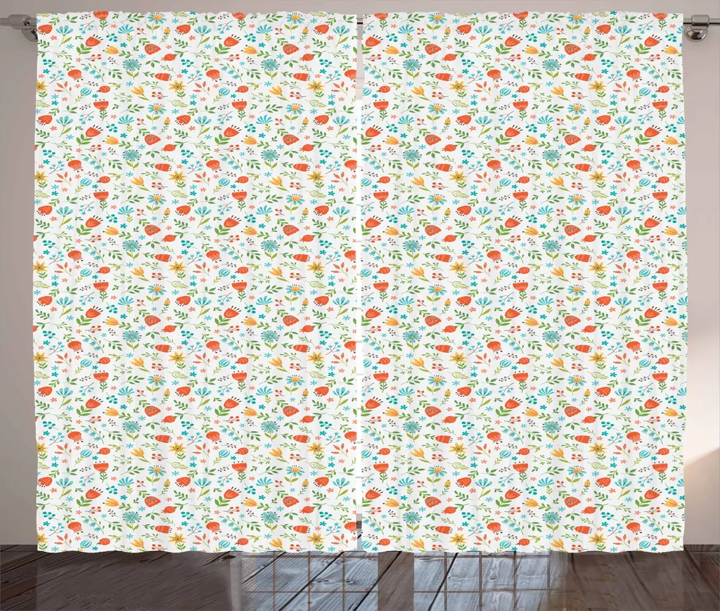 Tenda Lavabile Fiori Lily of the Valley 280x175 cm ABAKUHAUS