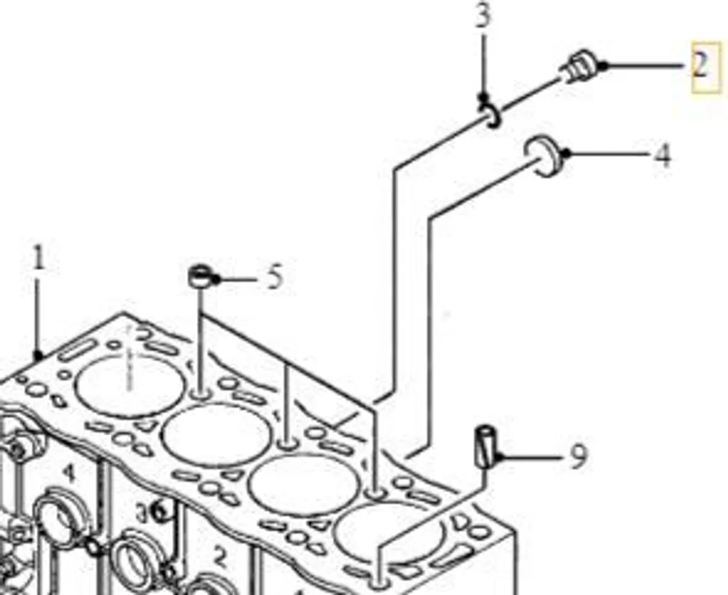 Stopper fuite moteur Volvo 2.0D avec la vis de fermeture OE 8653735