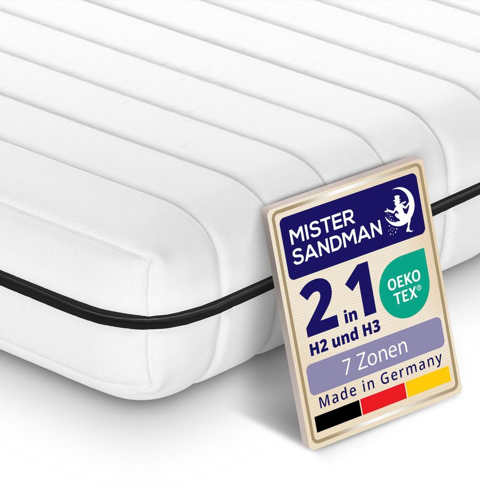 Kaltschaummatratze 160 x 200 cm – 15 cm Höhe – H2 & H3 – ergonomisch, atmungsaktiv & punktelastisch