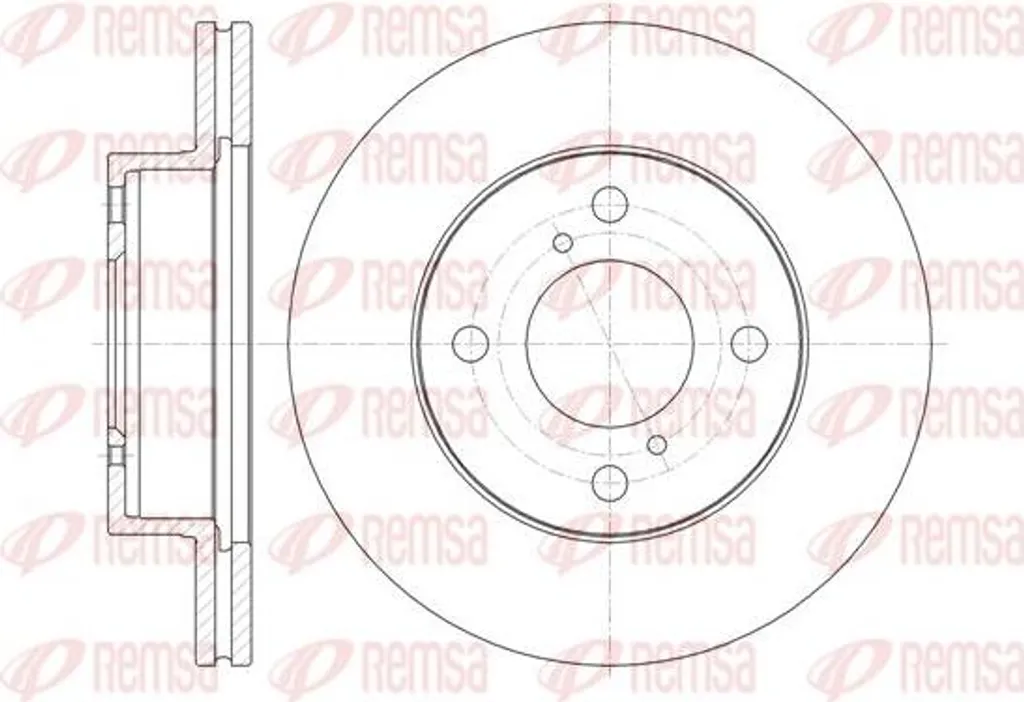 Disque de frein de rechange pour Nissan Pixo réparation freinage OE