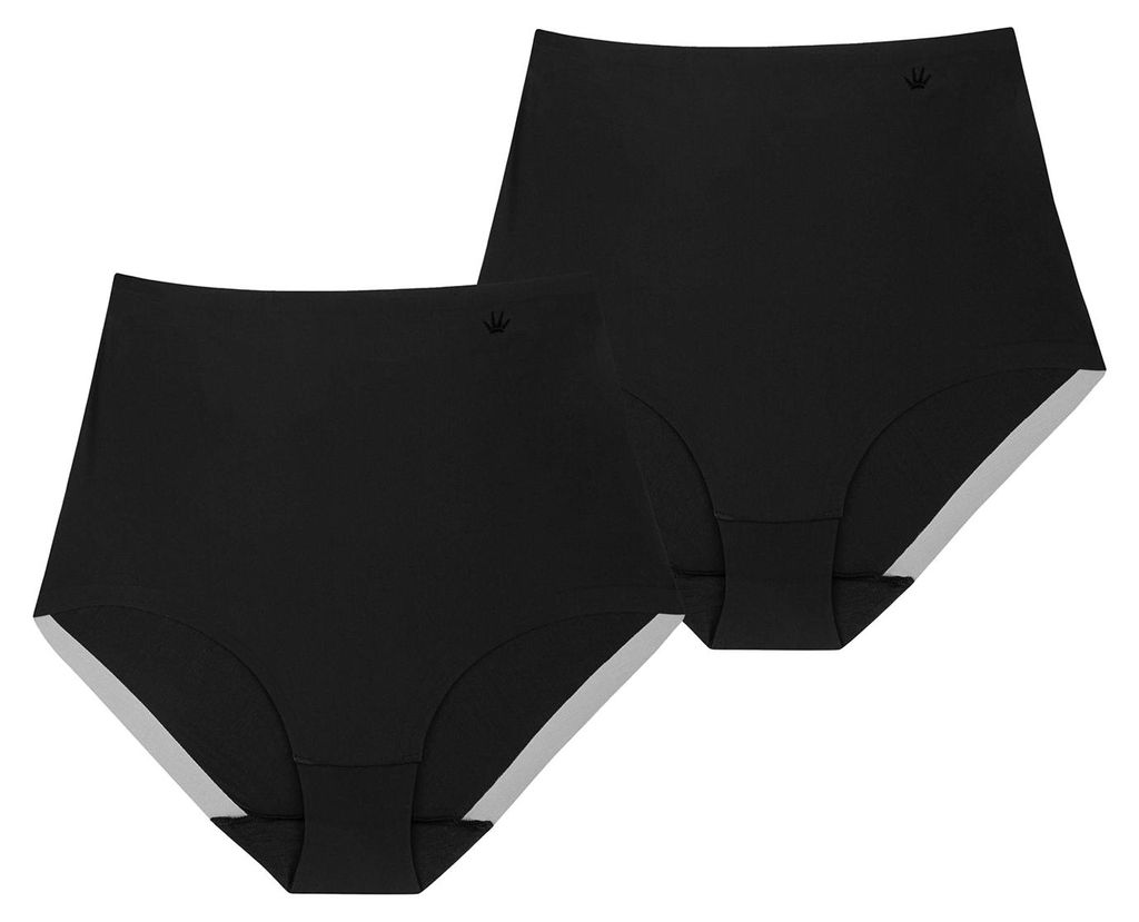 Triumph Damen Shapingslip 2-Pack Medium Shaping Series Highwaist - BLACK - Größe S