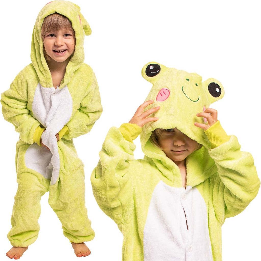 Nikcorp Oblek Pyžamo Dámské Dětské Onesie Žába  Zelená Obrázek produktu 