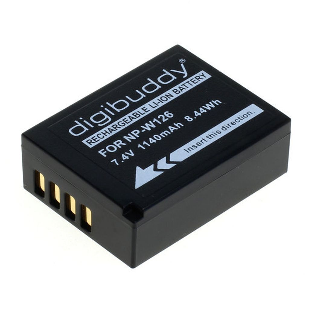 batterie digibuddy compatible avec Fuji NP-W126 / NP-W126S Image du produit 