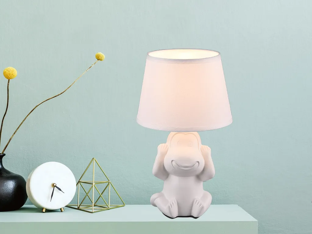 Idea Regalo: Lampada Scimmia NILSON Bianca Ceramica Design