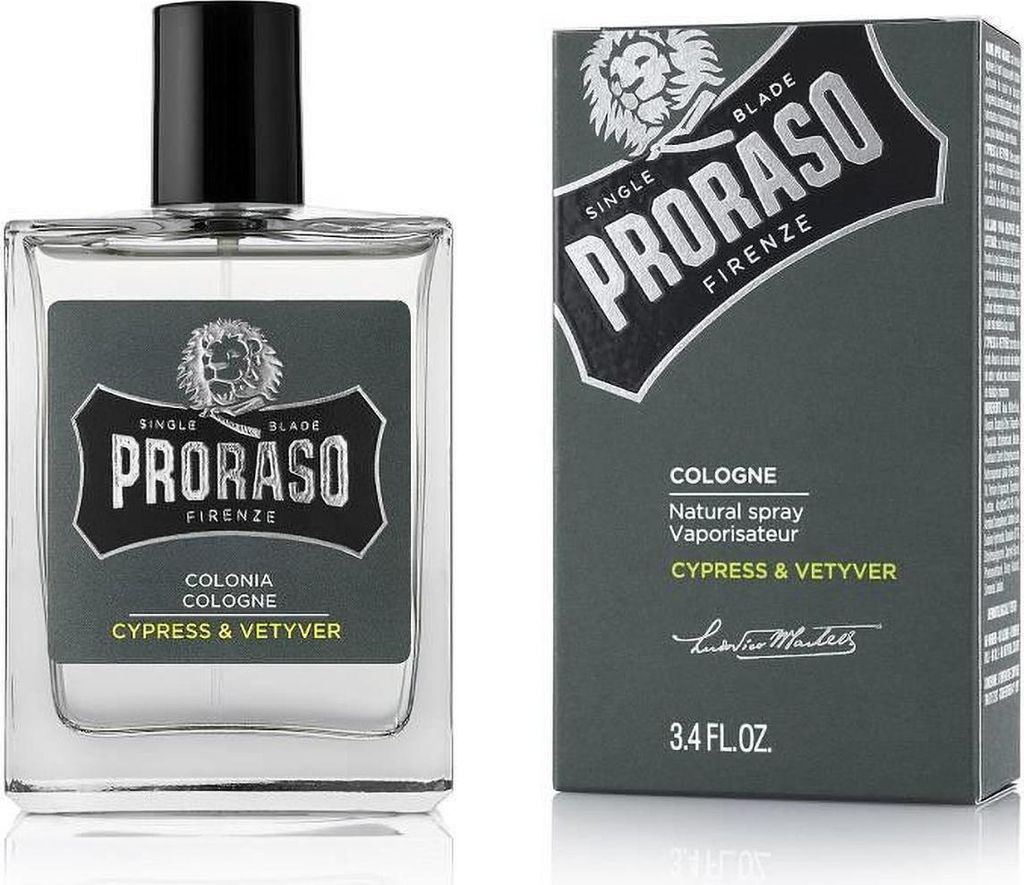 Proraso Cypress & Vetyver Cologne Eau de Cologne 100 ml Produktbild 