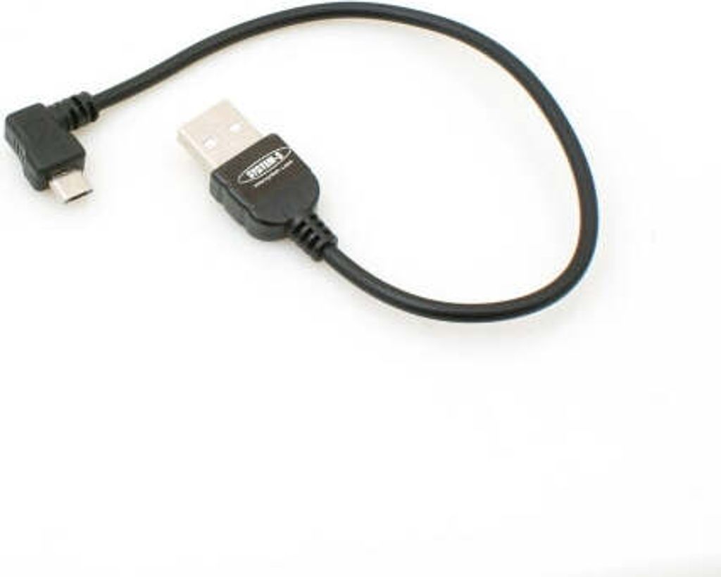 System-S Micro USB 2.0 Kabel gewinkelt 90 grad Produktbild 
