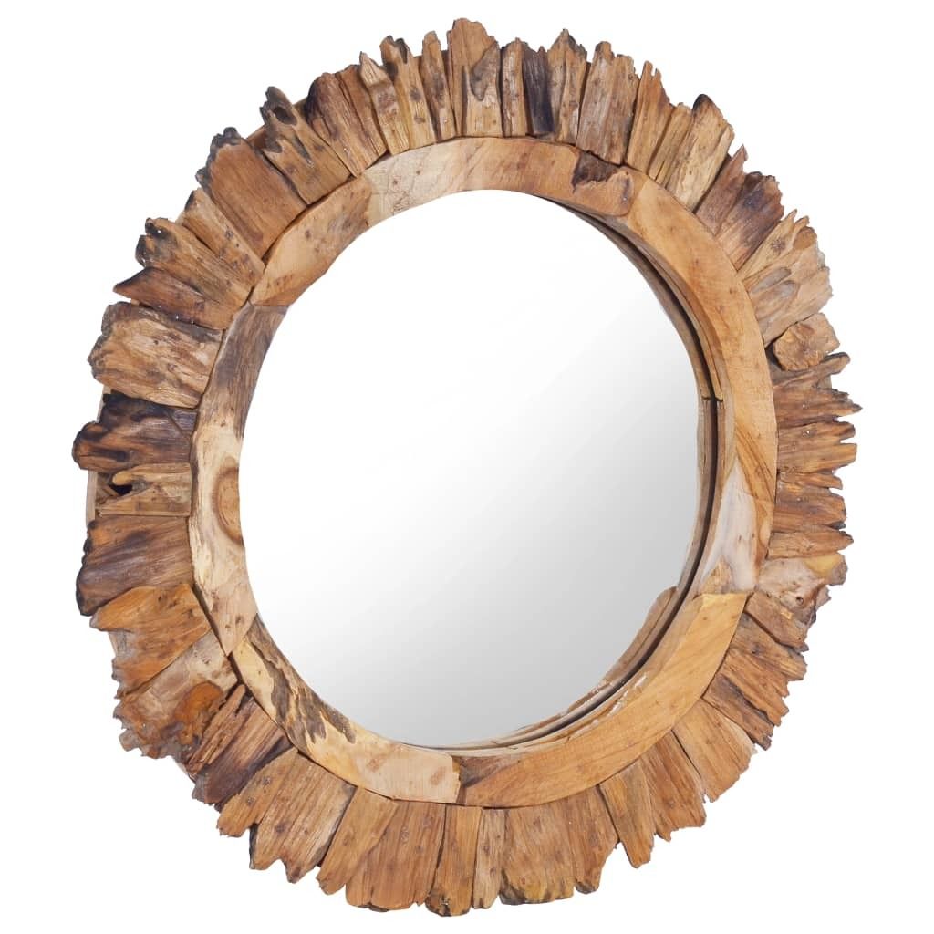 "SALE 2026" Wandspiegel 60 cm Teak Rund - Wandspiegel DE8955371