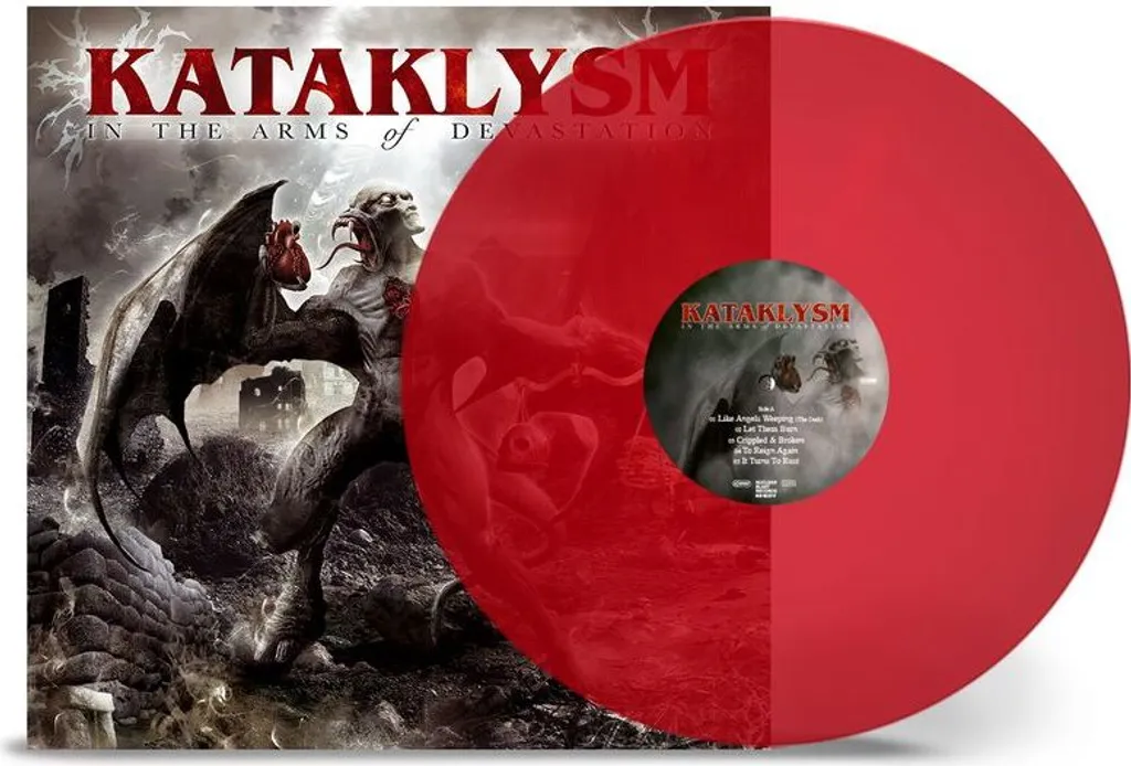 Vinyle Kataklysm In The Arms Of Devastation rouge transparent LP