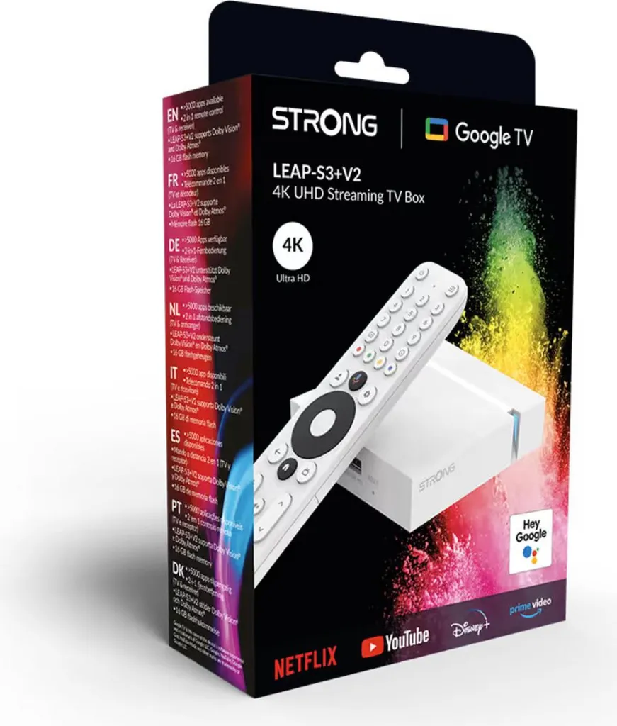 Passerelle multimédia 4K Strong LEAP-S3+V2 - Boîtier Smart TV Android - 11