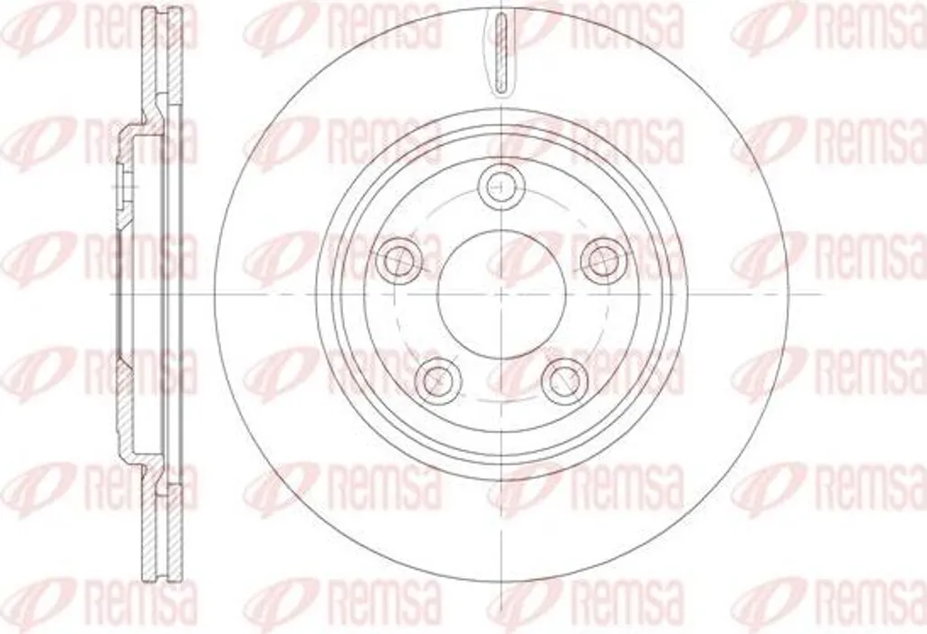 Disque de frein haute friction REMSA 6837.10 en fonte renforcée