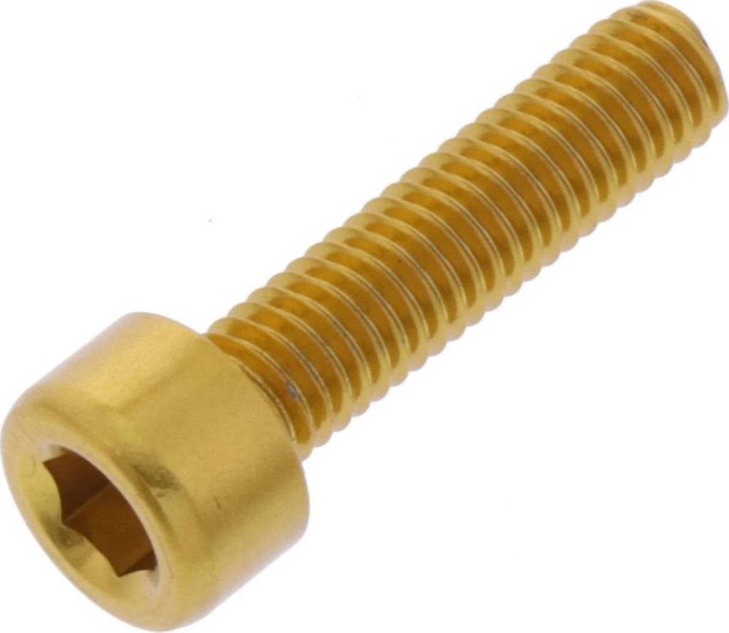 Zylinderschraube JMP Bolt M5x0,8mm 20mm Aluminium gold