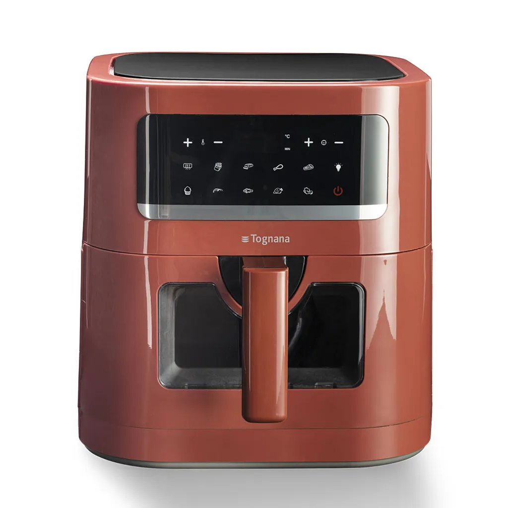 Tognana Porcellane Friteuse à air chaud 7L Rouge Pomme Design Italien