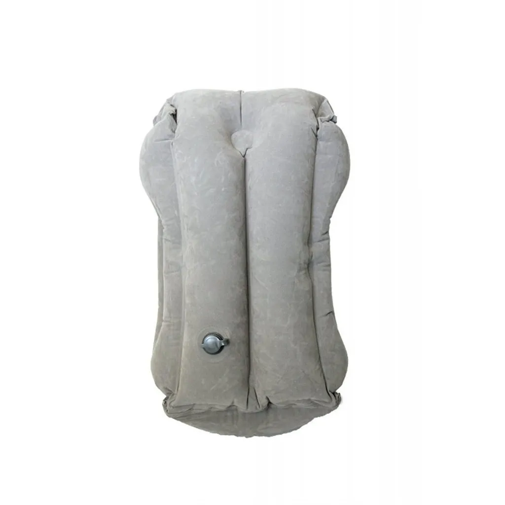 Coussin de voyage gonflable ergonomique avec support bras intégré Gris - 5