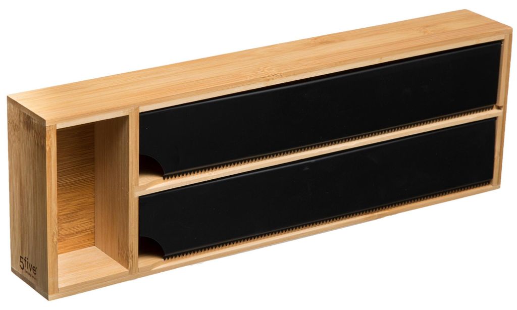 Küchen-Organizer für Folie und Backpapier BLACK BAMBOU Produktbild 