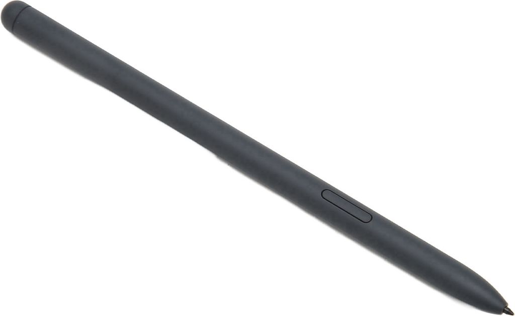 A black stylus pen is shown against a white background.