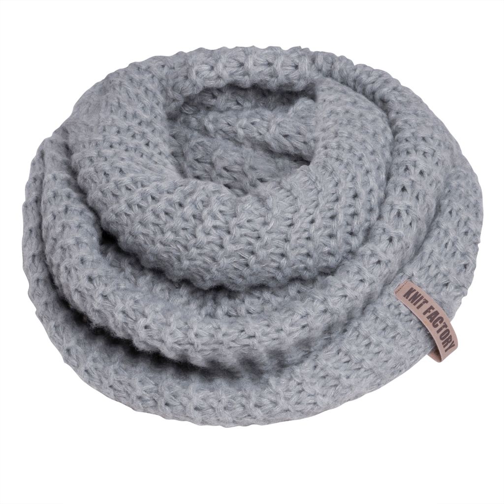 Knit Factory Alex Loop Schal - Grau