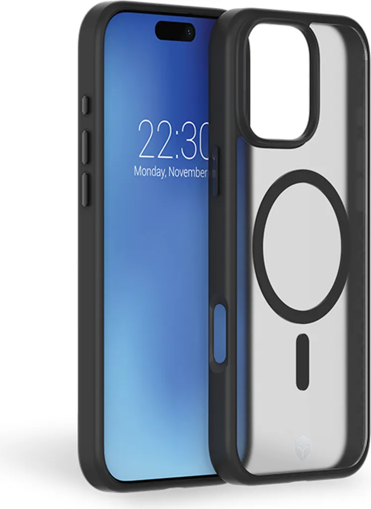 Custodia iPhone 16 Pro Max MagSafe Force Case Air Frost Nera - Tryax