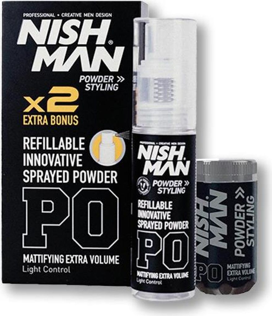 Nishman | Hair Styling Powder - pre mužov - 20 g + 20 g - Obrázok produktu 