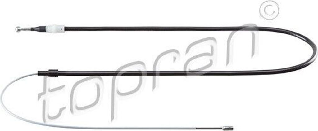 TOPRAN 114 453 - OE 6R0 609 721C Handbremsseil, hinten für A1 (8X), Ibiza (6J, 6P), Fabia III (NJ), Polo (6C, 6R)