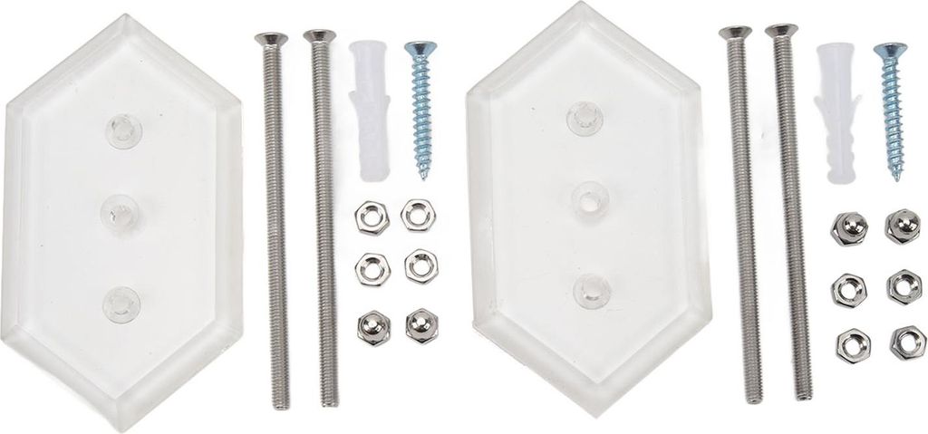 2 Sets Skateboard -Kleiderbügel Wandmontage Deck Rack Skateboarding Display und Speichermontage -Kit Transparent