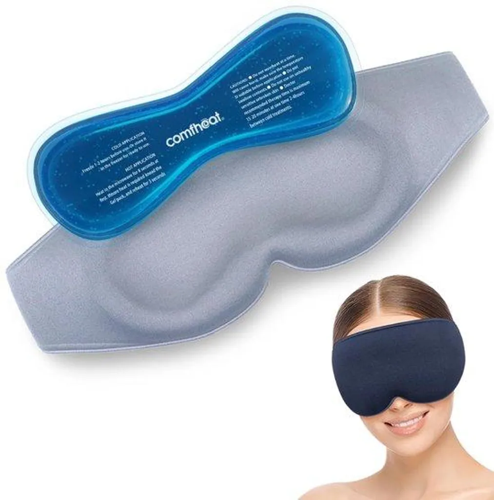 Masque oculaire gel froid 3D pour soulager migraine et fatigue visuelle
