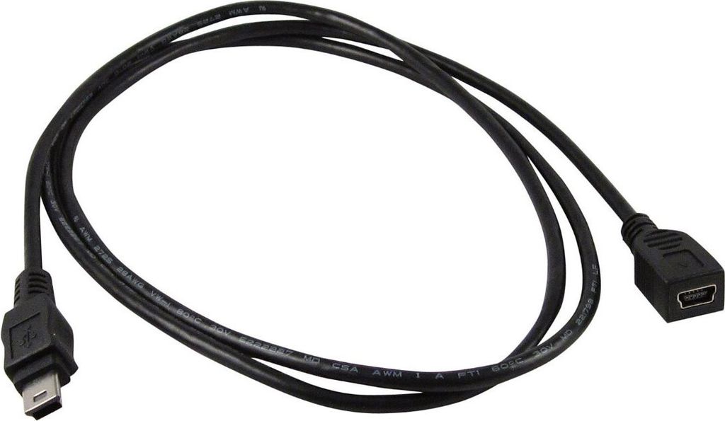 adaptare 40124 1,2 m Mini-USB 2.0 Verlängerung