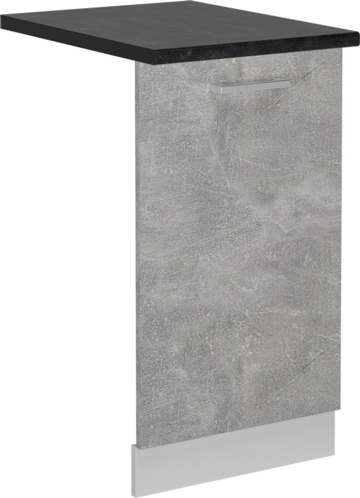 Frontblende Vicco R-Line Beton 45 cm , AP Anthrazit, Model 54901