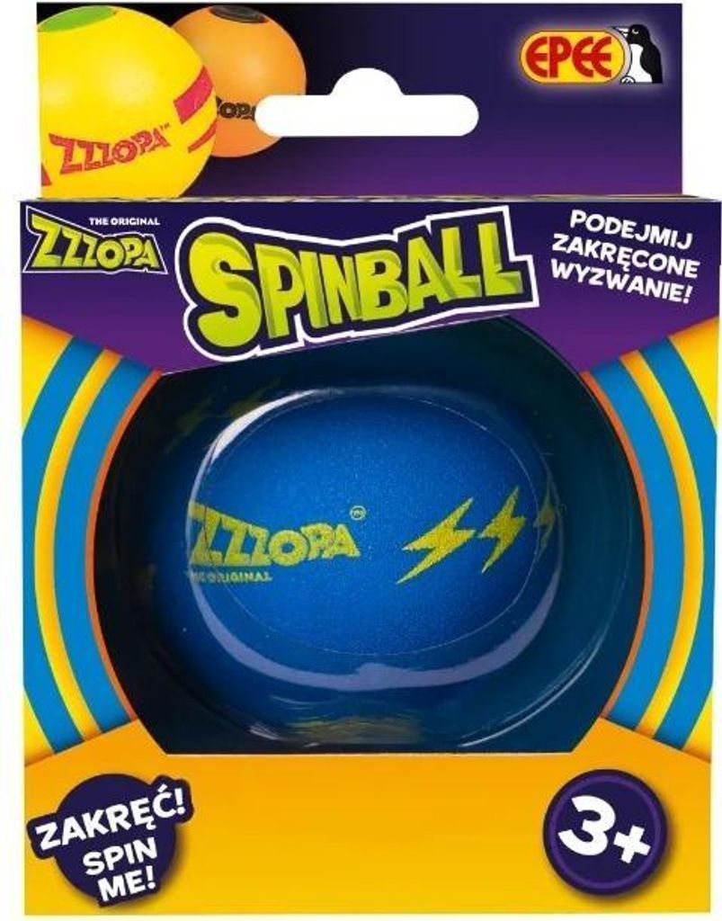 Spinball - Zakręcona piłka do zabawy w kolorach niebieskim i zielonym