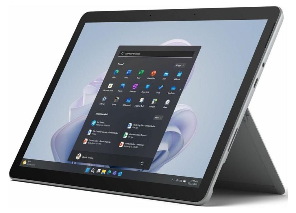 Microsoft Surface Go 4 Tablet - 26,7 cm (10,5 Zoll) Full HD - N200 Quad-Core 1 GHz - 8 GB RAM - 128 GB - Windows 10 Pro 64-bit - Silber - microSDXC...